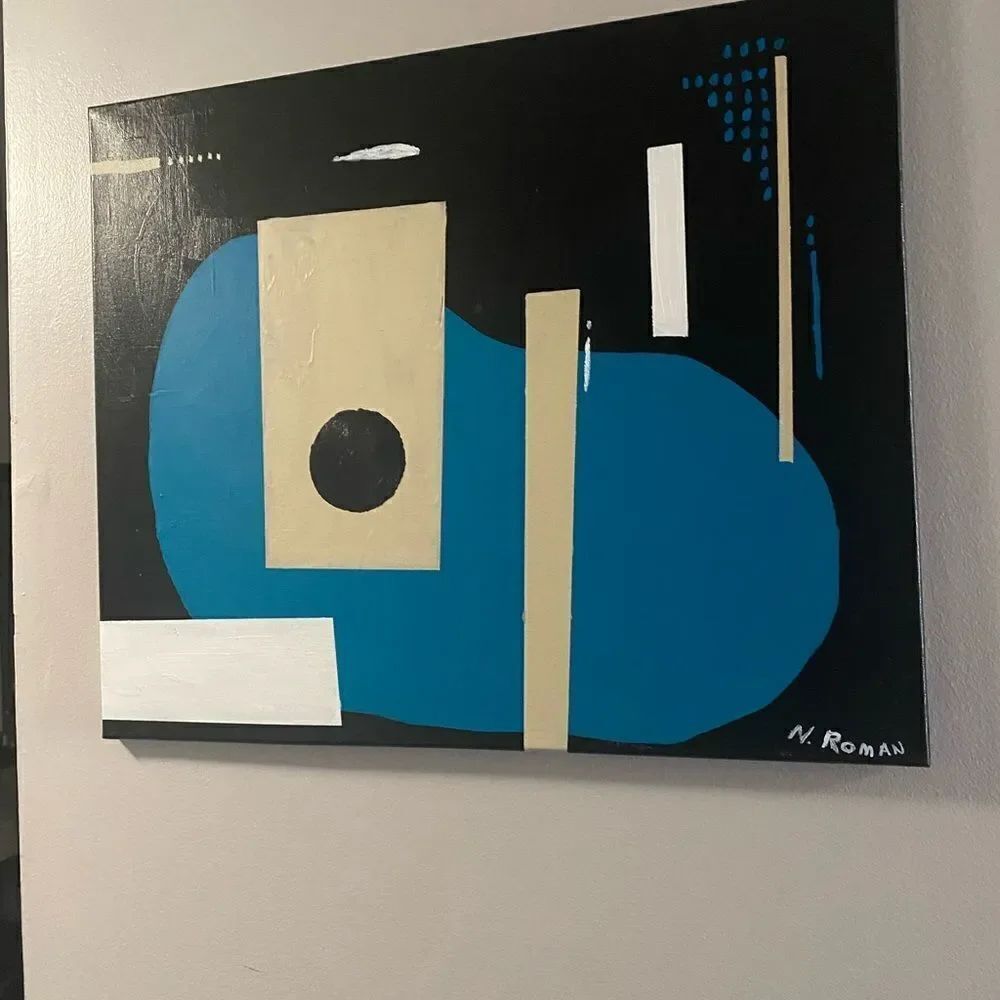 Abstract Art Minimalist Painting 20x24